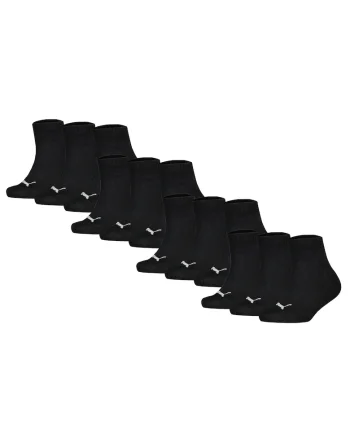 Set de sosete scurte cu logo - 12 perechi, Negru