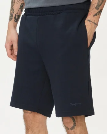 Pantaloni scurti sport barbati,  Bumbac, Bleumarin,