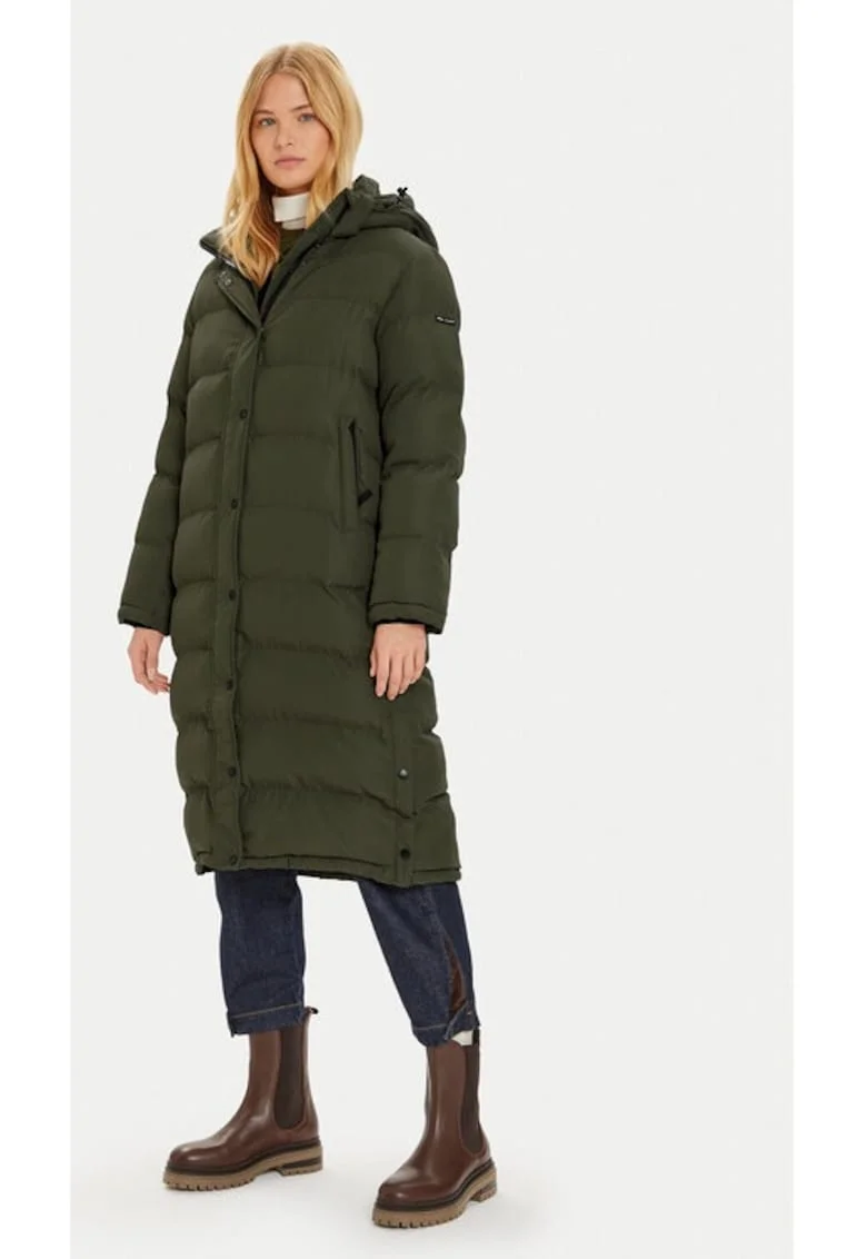Geaca din puf Bibi PL402437 Verde Loose Fit, Poliester