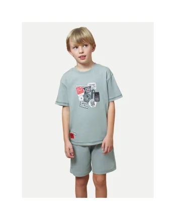 Pantaloni copii,  139635, Albastru, Bumbac