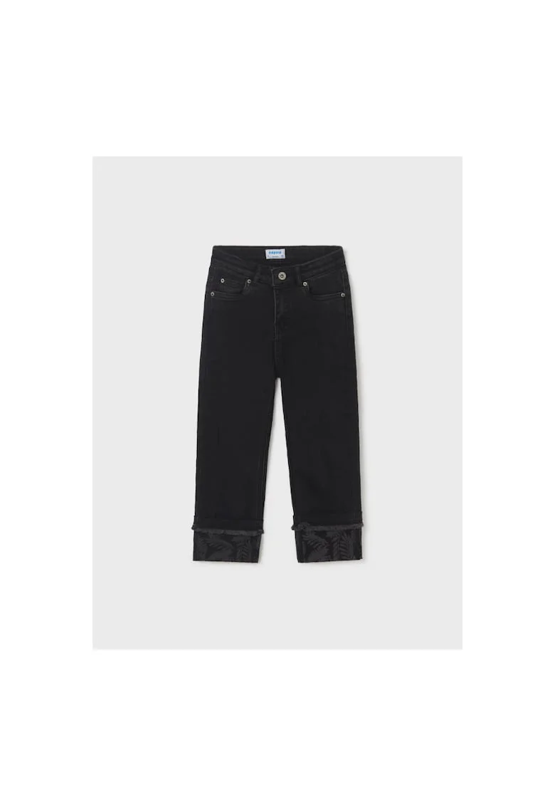 Pantaloni lungi,  302083299, Bumbac, Negru, Negru