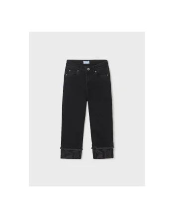 Pantaloni lungi,  302083299, Bumbac, Negru, Negru