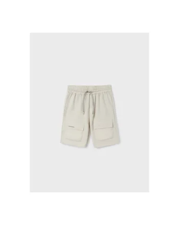 Pantaloni lungi,  302031382, Bumbac, Poliester, Ecru, Ecru