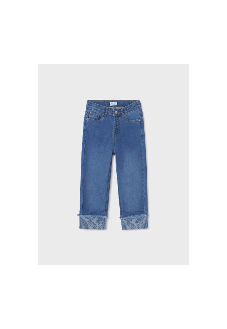 Pantaloni lungi,  302083329, Bumbac, Elastan, Albastru marin, Bleumarin