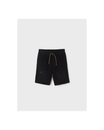 Pantaloni lungi,  302031351, Bumbac, Poliester, Negru, Negru