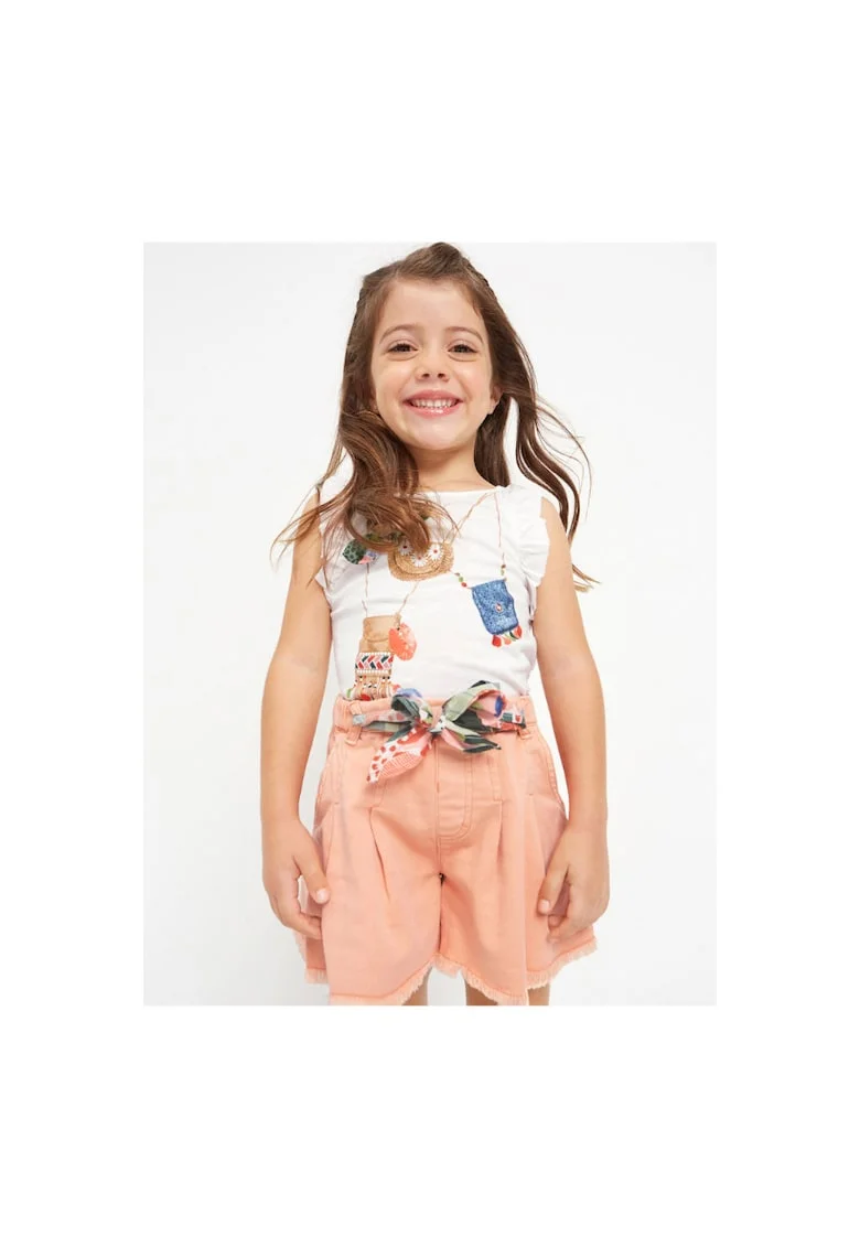 Pantaloni lungi,  302069439, Bumbac, Portocaliu, Portocaliu
