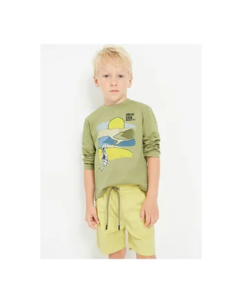 Pantaloni lungi,  302028009, Bumbac, Elastan, Galben, Galben