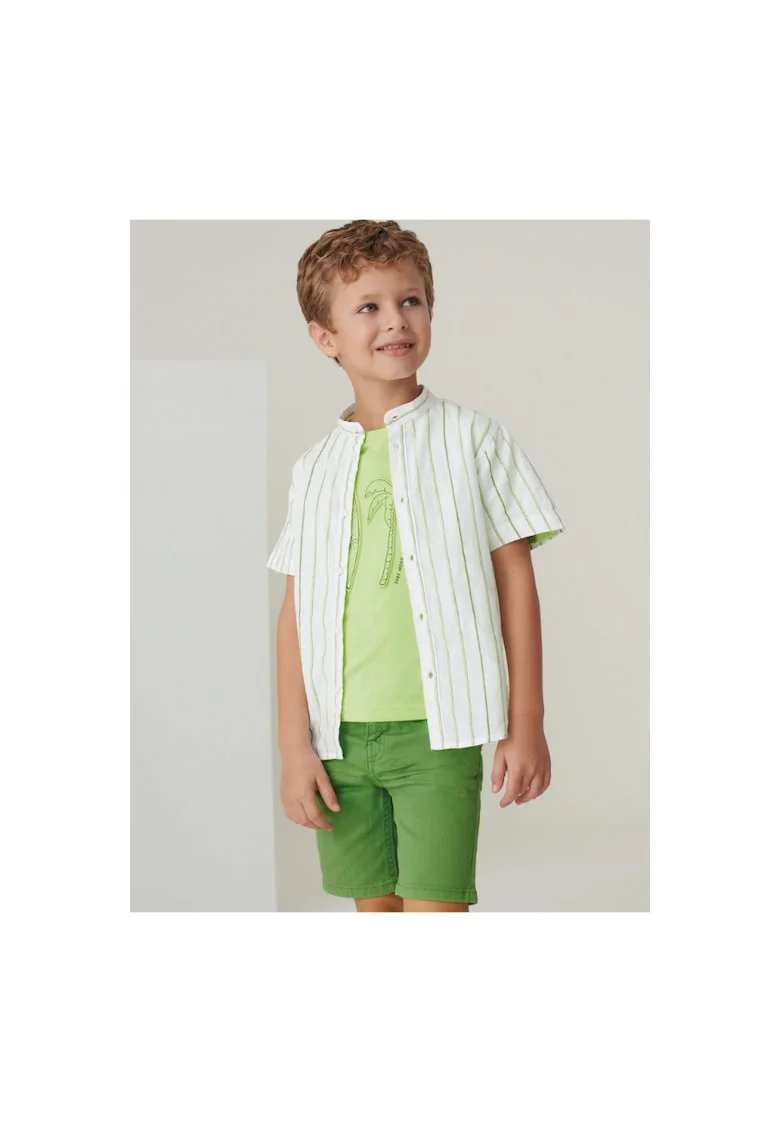 Pantaloni lungi,  302028177, Bumbac, Elastan, Verde, Verde