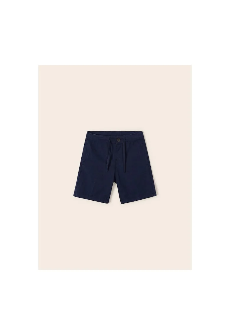 Pantaloni lungi,  302026524, Bumbac, Poliester, Albastru marin, Bleumarin
