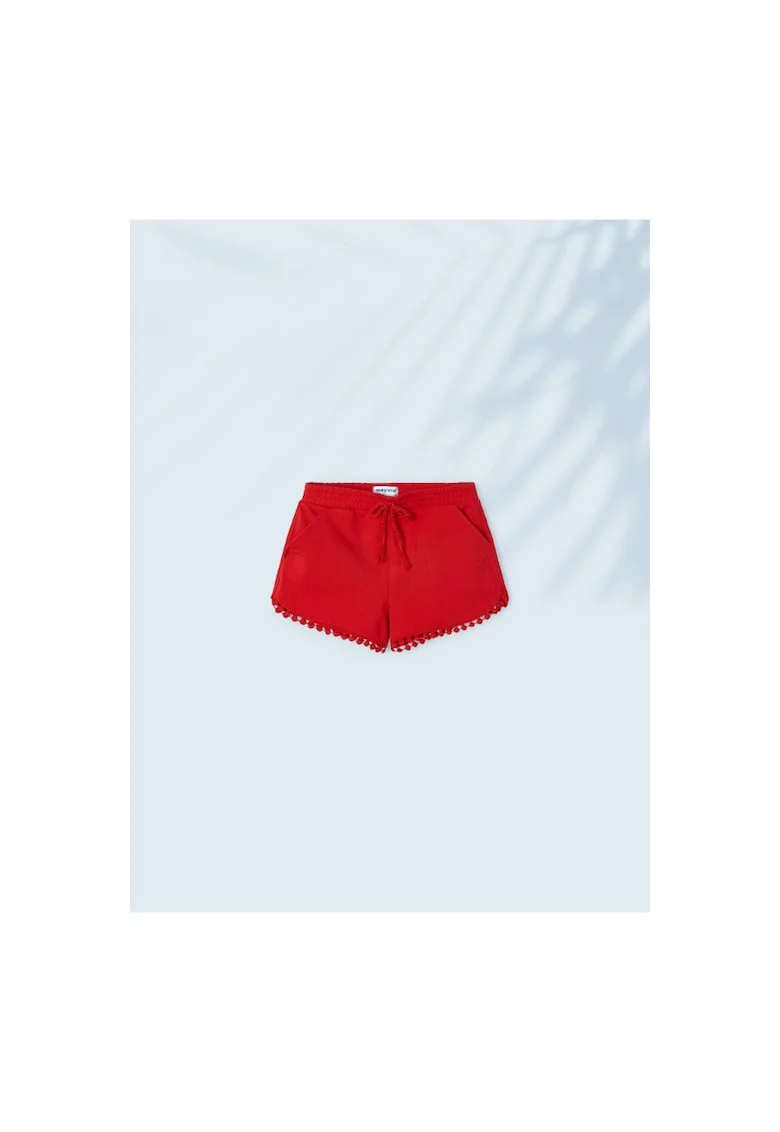 Pantaloni lungi,  302032686, Bumbac, Elastan, Rosu, Rosu