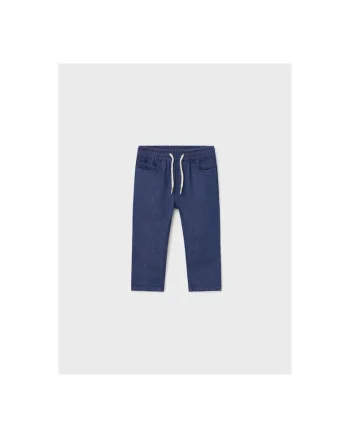 Pantaloni lungi,  302020980, Bumbac, Albastru marin