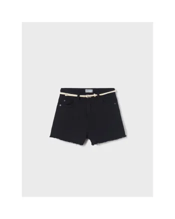 Pantaloni scurti Fete,  302031481, Bumbac, Negru