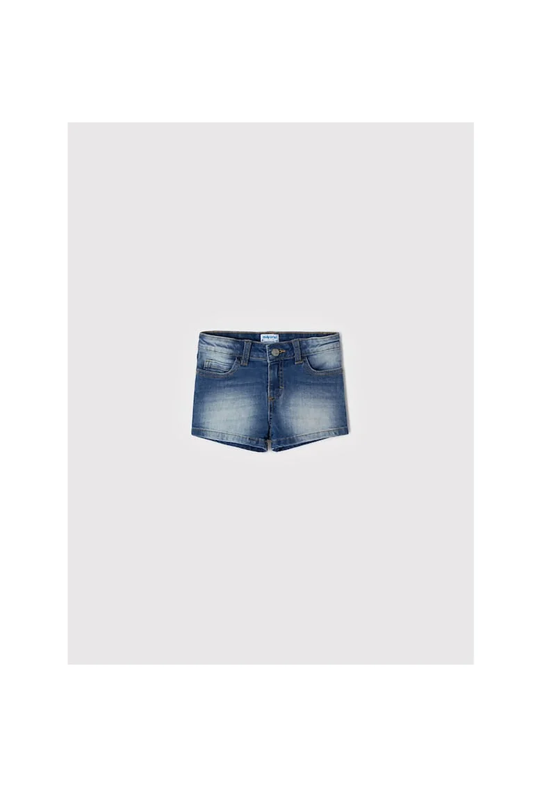 Pantaloni scurti din denim Fete,  209483987, Bumbac Organic, Albastru