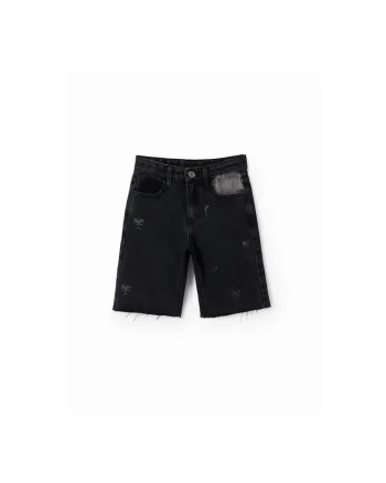 Pantaloni lungi,  302006557, Bumbac, Negru, Negru