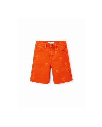 Pantaloni lungi,  302006571, Bumbac, Maro, Maro
