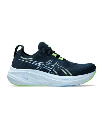 Pantofi din plasa pentru alergare Gel-Nimbus 26, Verde lime/Albastru