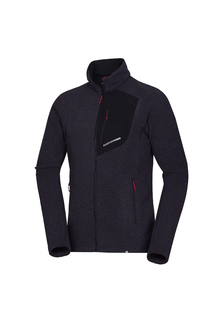 Bluza fleece melange barbati Trugberg, Negru