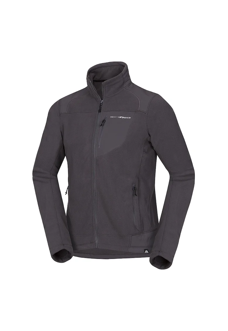Bluza din fleece NorthPolar pentru barbati Bendik, Gri inchis
