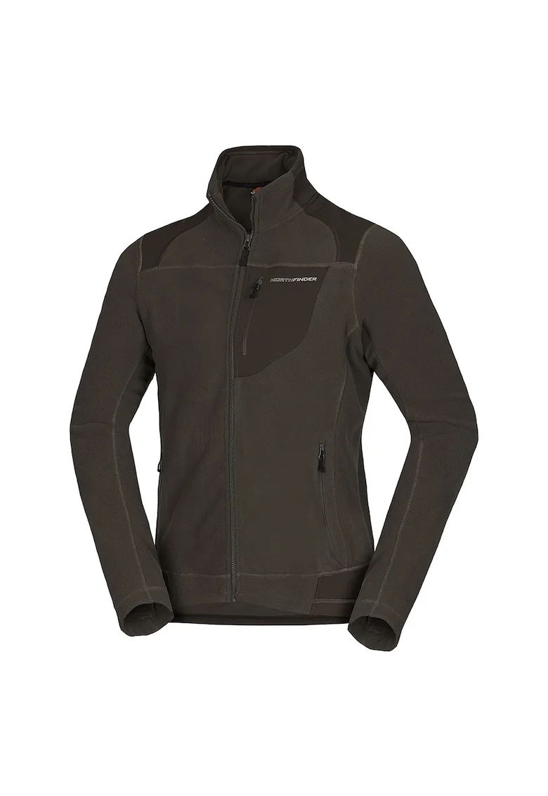 Bluza din fleece NorthPolar pentru barbati Bendik, Verde masliniu