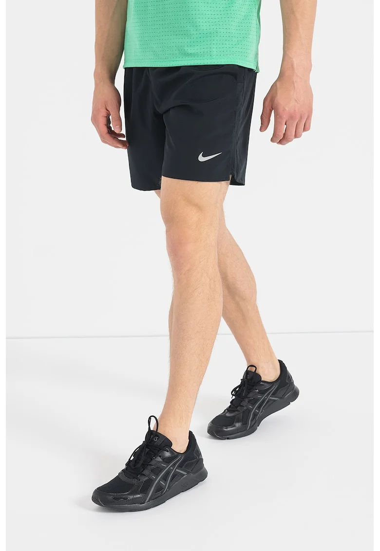 Pantaloni scurti pentru alergare Challenger, Negru stins