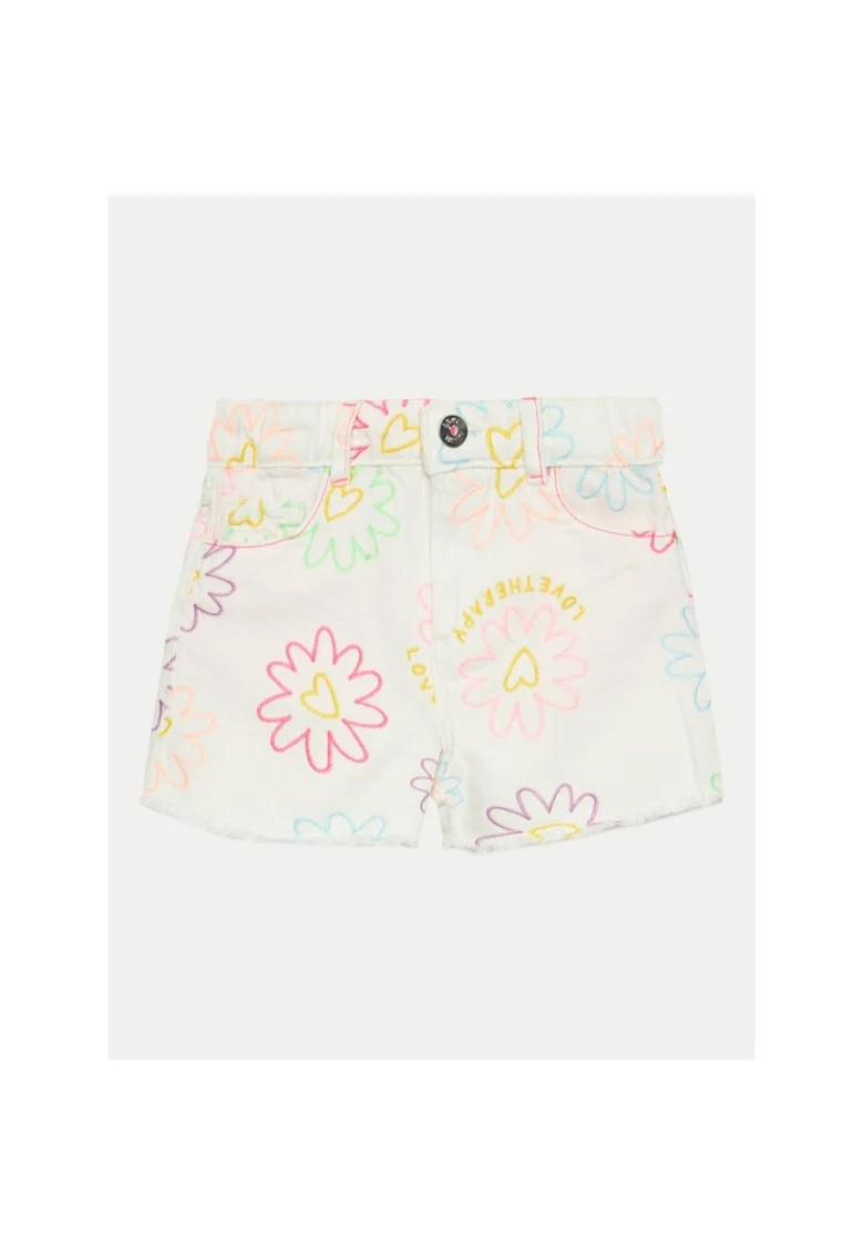 Pantaloni copii,  834050, Alb, Bumbac