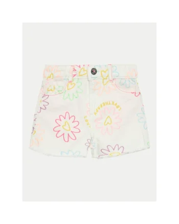 Pantaloni copii,  834050, Alb, Bumbac