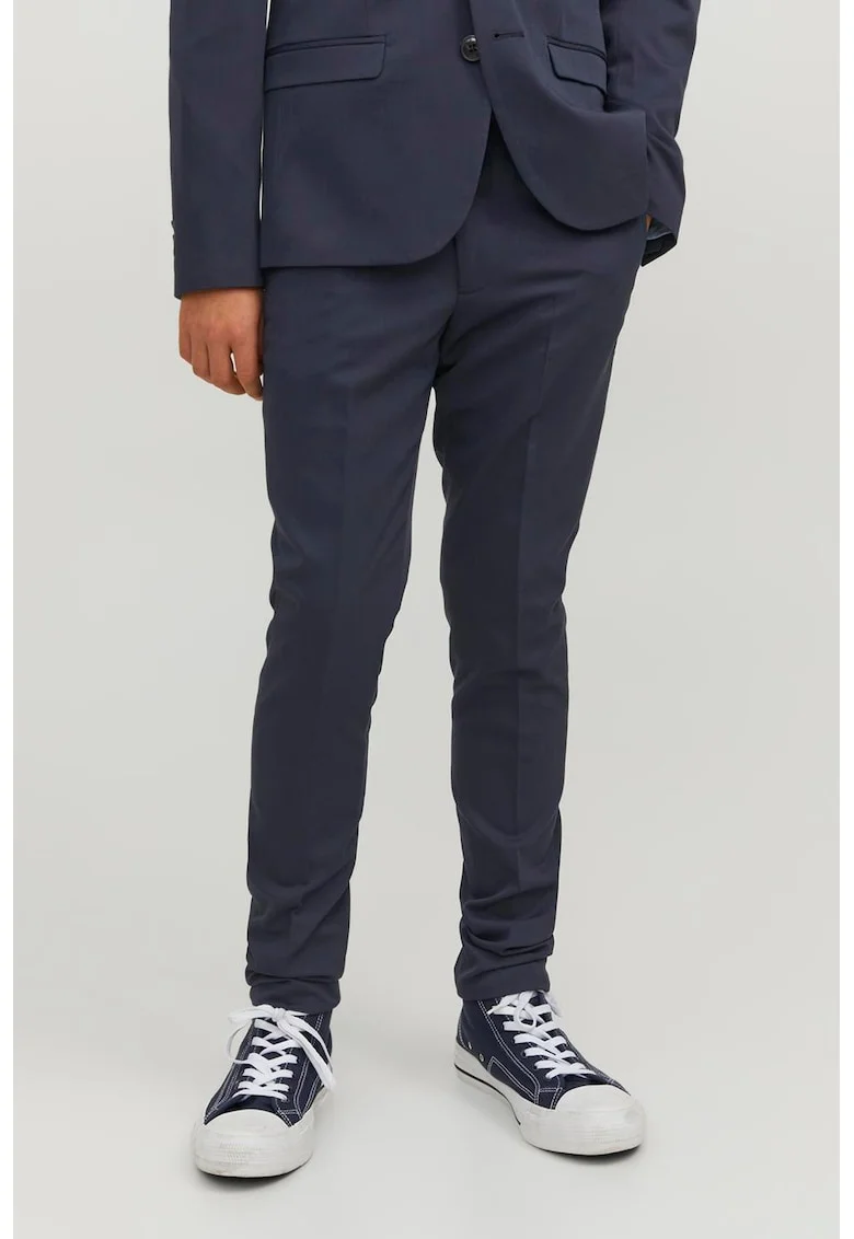 Pantaloni eleganti cu talie medie, Albastru ultramarin