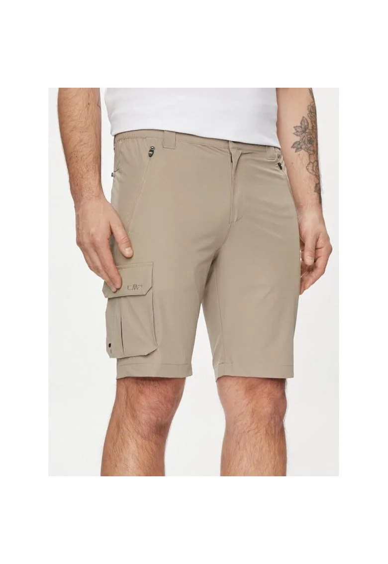 Pantaloni scurti sport barbati,  441869, Bej, Poliester