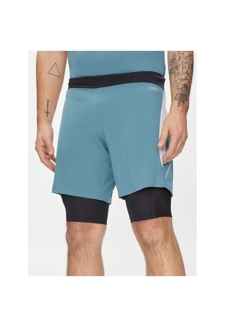 Pantaloni scurti sport barbati,  441968, Albastru, Poliester