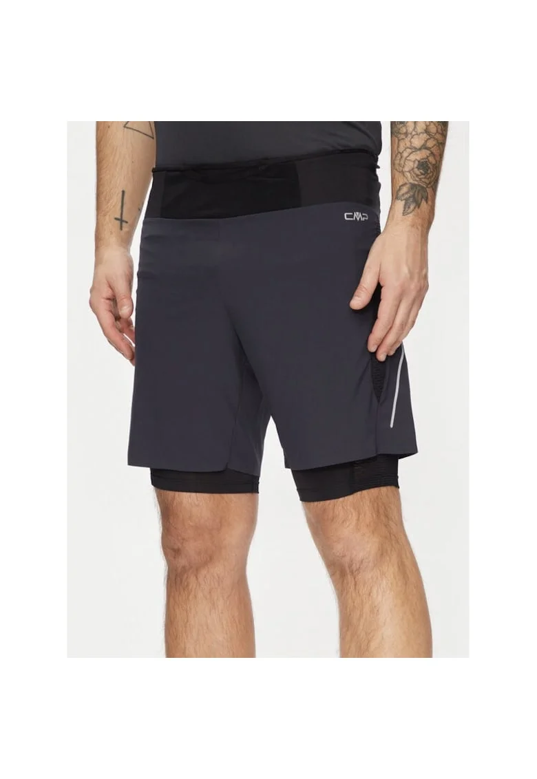 Pantaloni scurti sport barbati,  441975, Gri, Poliester