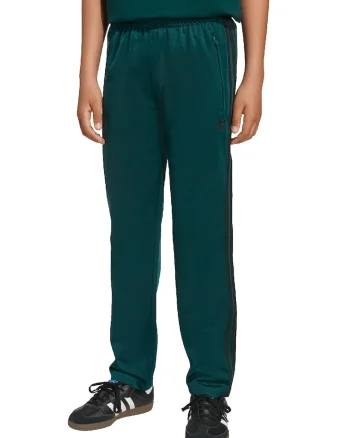 Pantaloni de trening cu logo Firebird, Negru/Verde inchis
