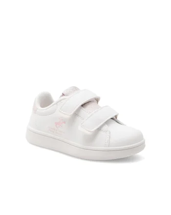Pantofi sport copii,  560456, Piele ecologica, Alb