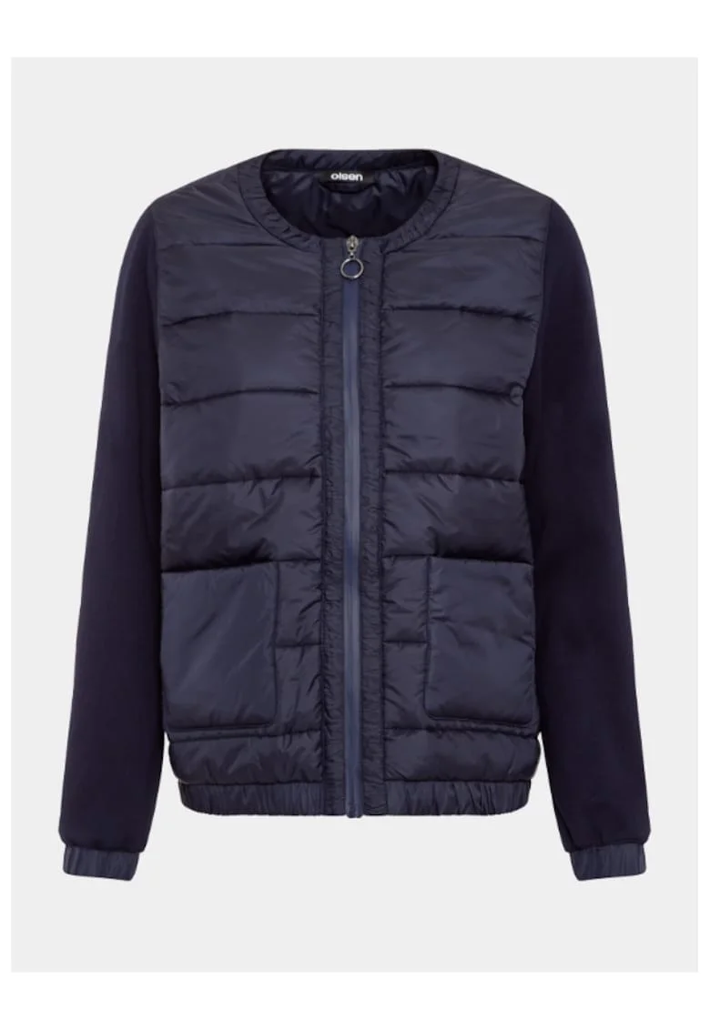 Jacheta bomber dama,  303032586, Poliester, Bleumarin