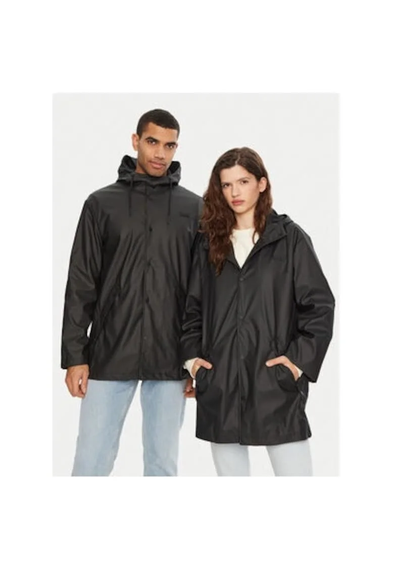 Geaca unisex,  304761331, Poliuretan, Negru, Negru