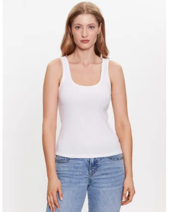Top dama,  303243333, Bumbac, Alb