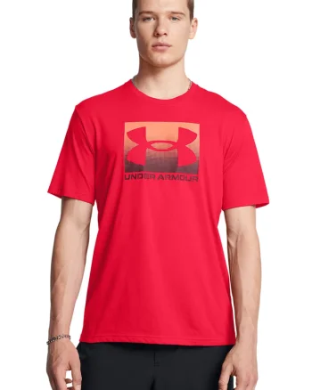 Tricou lejer cu logo Boxed, Rosu