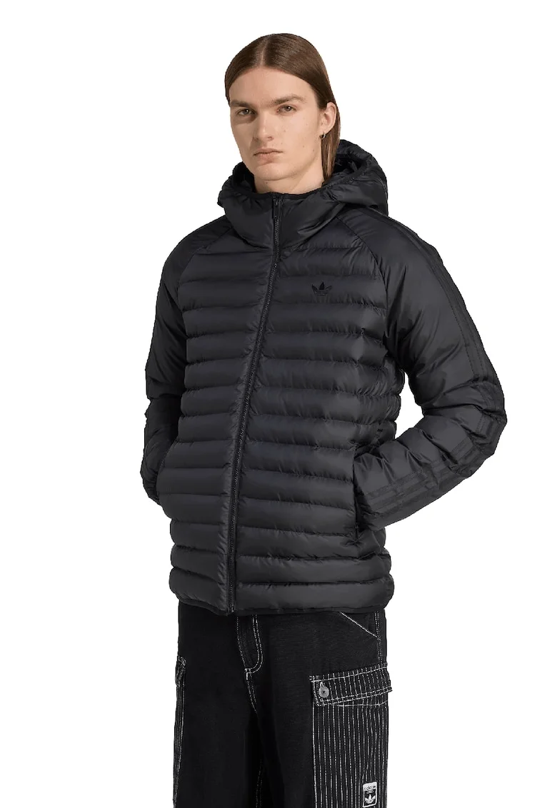 Geaca usoara slim fit, Negru