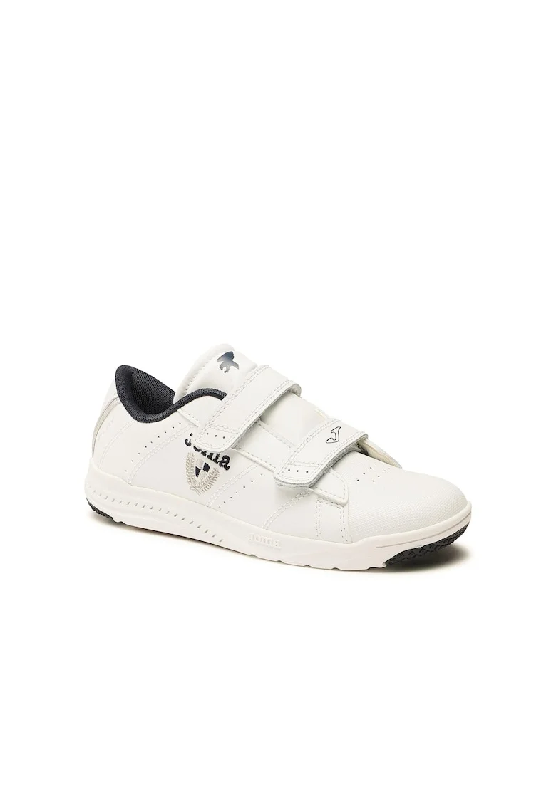Pantofi sport baieti,  302941087, Alb, Piele ecologica, Alb