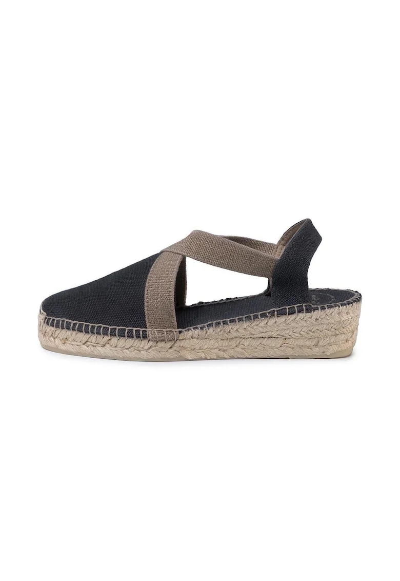 Espadrile dama,  596543, Textil, Negru