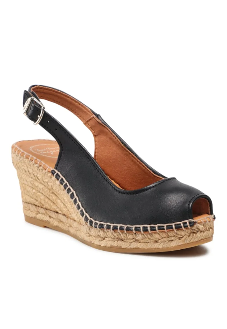 Espadrile dama  Piele naturala, Negru