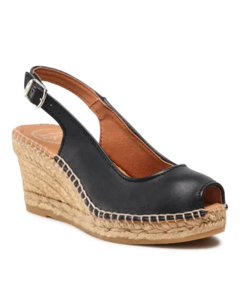 Espadrile dama  Piele naturala, Negru