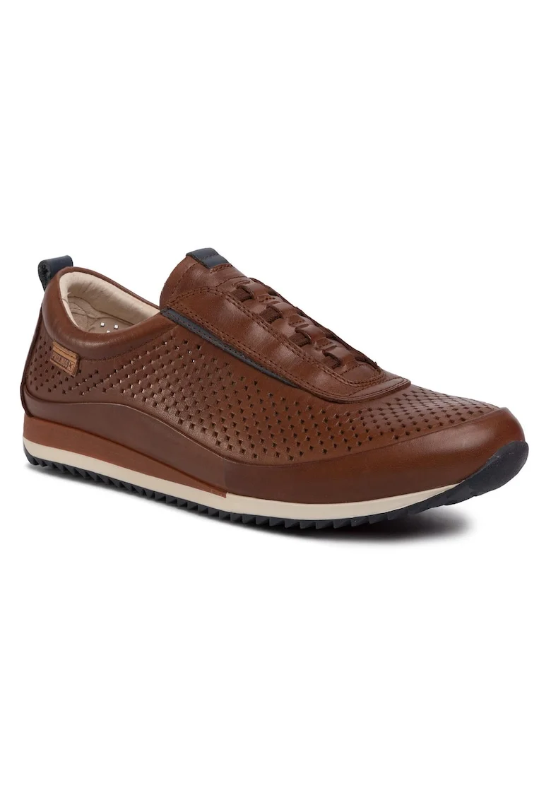 Pantofi sport barbati  Piele naturala, Maro