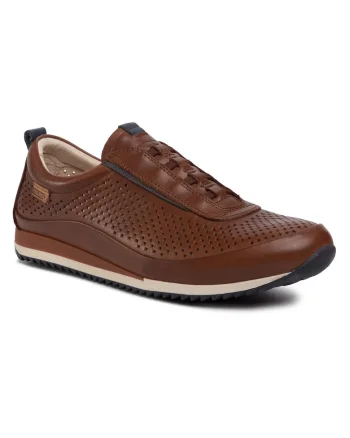 Pantofi sport barbati  Piele naturala, Maro