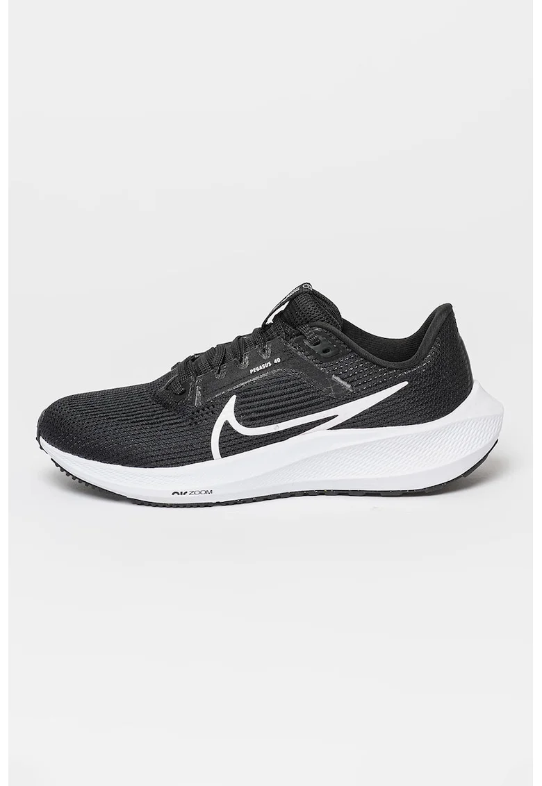 Pantofi cu imprimeu logo pentru alergare Air Zoom Pegasus 40, Alb/Negru