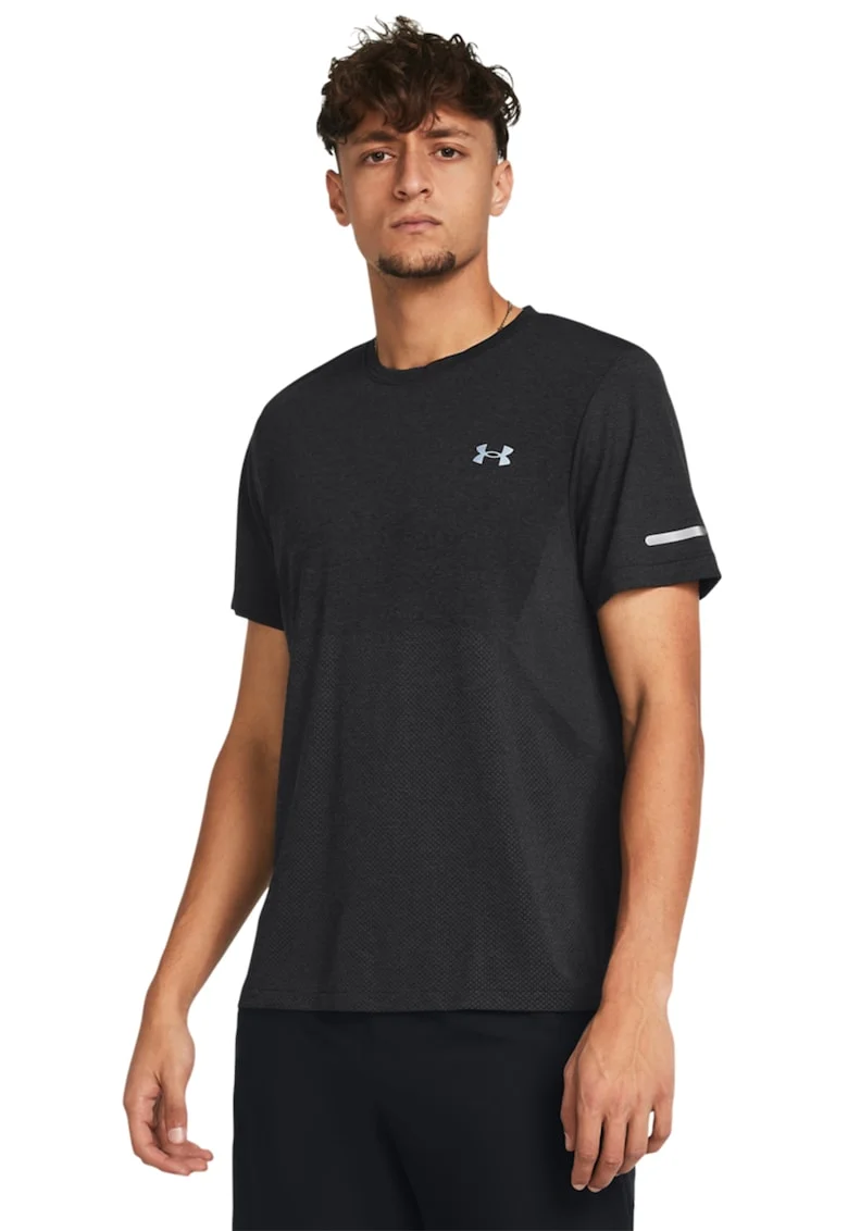 Tricou elastic pentru alergare, Negru