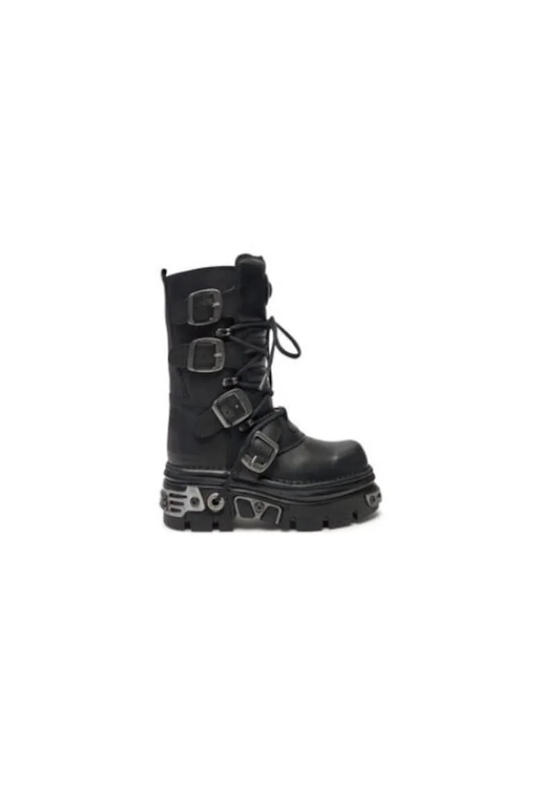 Ghete sport barbati  piele ecologica, negru,