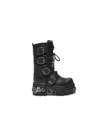 Ghete sport barbati  piele ecologica, negru,
