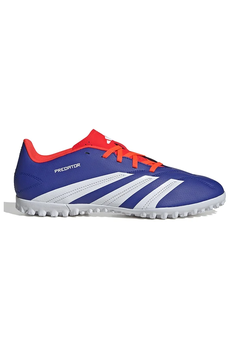 Pantofi pentru fotbal Predator Club, Alb/Portocaliu mandarina/Albastru royal