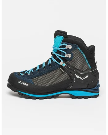 Pantofi mid-high pentru trekking Crow GTX, Negru/Albastru inchis