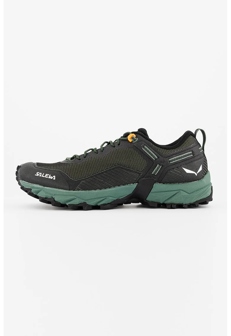 Pantofi usori pentru drumetii si trekking Ultra Train 3, Negru/Verde padure